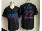Toronto Blue Jays #22 Ernie Clement Navy City Connect Limited Players Jersey