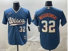 Milwaukee Brewers #32 Jacob Misiorowski Blue 2026 City Connect Jersey