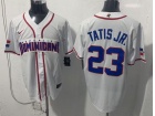 Dominicana Republica #23 Fernando Tatis Jr White World Baseball Classic Jersey