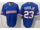 Dominicana Republica #23 Fernando Tatis Jr Blue World Baseball Classic Jersey