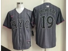 New York Mets #19 Bo Bichette Gray City Connect Cool Base Jersey