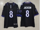 Baltimore Ravens #8 Lamar Jackson 2026 Black Limited Jersey