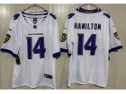 Baltimore Ravens #14 Kyle Hamilton 2026 White Limited Jersey