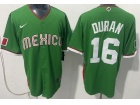 Team Mexica #16 Jarren Duran Green World Baseball Classic Jersey