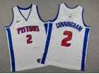 Youth Detroit Pistons #2 Cade Cunningham White Jersey