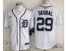 Detroit Tigers #29 Tarik Skubal White Jersey