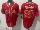 Texas Rangers #20 Ezequiel Duran Red 2026 City Connect Jersey
