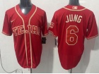 Texas Rangers #6 Josh Jung Red 2026 City Connect Jersey