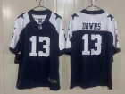 Dallas Cowboys #13 Caleb Downs Navy Thanksgivings Limited Jersey