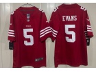 San Francisco 49ers #5 Mike Evans Red Vapor Limited Jersey