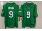 Philadelphia Eagles #9 Makai Lemon Kelly Green Throwback Limited Jersey