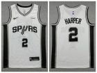 San Antonio Spurs #2 Dylan Harper White Jersey
