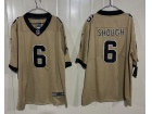 New Orleans Saints #6 Tyler Shough Gold Inverted Limited Jersey