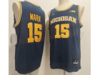 Michigan Wolverines #15 Aday Mara Navy Jersey