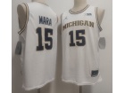 Michigan Wolverines #15 Aday Mara White Jersey