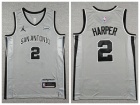San Antonio Spurs #2 Dylan Harper Gray Jersey