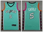 San Antonio Spurs #5 Stephon Castle Green 2022-23 City Jersey