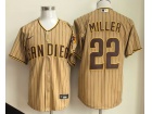 San Diego Padres #22 Mason Miller Tan Pinstripes Jersey