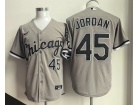 Chicago White Sox #45 Michael Jordan Gray Jersey