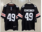 Cleveland Browns #49 Carson Schwesinger Brown Limited Jersey