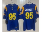 Los Angeles #95 Rams Myles Garrett Blue Limited Jersey