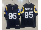 Los Angeles Rams #95 Myles Garrett Black Rivalry Limited Jersey