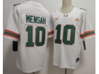 Miami Hurricanes #10 Darian Mensah White F.U.S.E Limited Jersey
