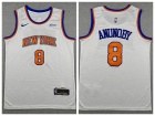 New York Knicks #8 Ogugua Anunoby Jr White Jersey