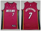 Miami Heat #7 Giannis Antetokounmpo Red Jersey