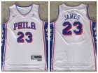 Philadelphia 76ers #23 LeBron James White Jersey