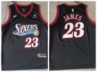 Philadelphia 76ers #23 LeBron James Black Classic Jersey