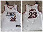 Philadelphia 76ers #23 LeBron James White Classic Jersey