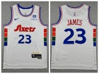 Philadelphia 76ers #23 LeBron James White 2024-25 City Jersey