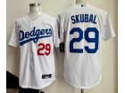 Los Angeles Dodgers #29 Tarik Skubal White Players Limited Jersey