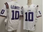 LSU Tigers #10 Sam Leavitt White F.U.S.E Limited Jersey