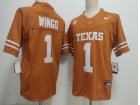 Texas Longhorns #1 Ryan Wingo Orange F.U.S.E Limited Jersey