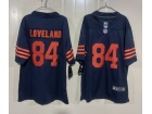 Chicago Bears #84 Colston Loveland Navy with Orange Number Limited Jersey