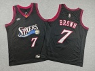 Youth Philadelphia 76ers #7 Jaylen Brown Black Classic Jersey