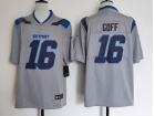 Detroit Lions #16 Jared Goff Gray Rivalry Limited Jersey
