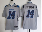 Detroit Lions #14 Amon-Ra St. Brown Gray Rivalry Limited Jersey