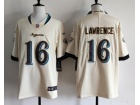 Jacksonville Jaguars #16 Trevor Lawrence Cream Rivalry Limited Jersey