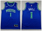 Minnesota Timberwolves #1 LaMelo Ball 2026 Blue Swingman Jersey