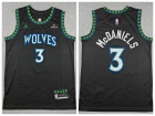 Minnesota Timberwolves #3 Jaden McDaniels 2026 Black Swingman Jersey