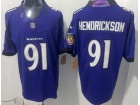 Baltimore Ravens #91 Trey Hendrickson 2026 Purple Limited Jersey