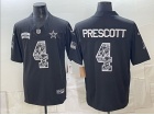 Dallas Cowboys #4 Dak Prescott Black 2026 Salute to Service Limited Jersey